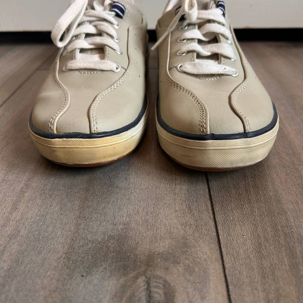 Women’s Keds Spirit Faux Leather Sneakers in taupe/Grey Size 7.5 - Picture 3 of 8